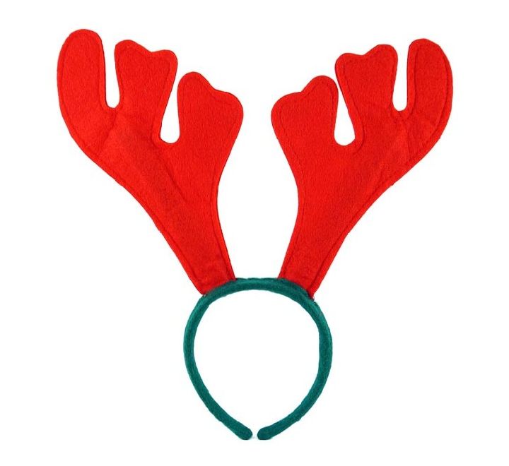 Red Reindeer Antlers Headband