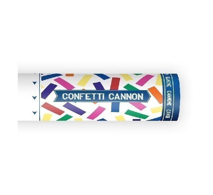 20CM MIXED COLOURS CONFETTI CANNON