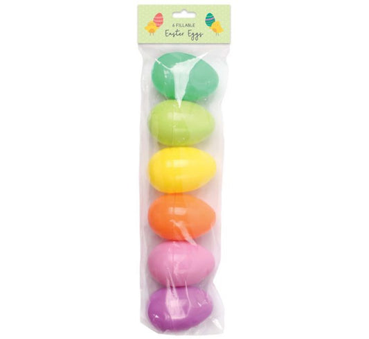 6PK EASTER FILLABLE EGGS