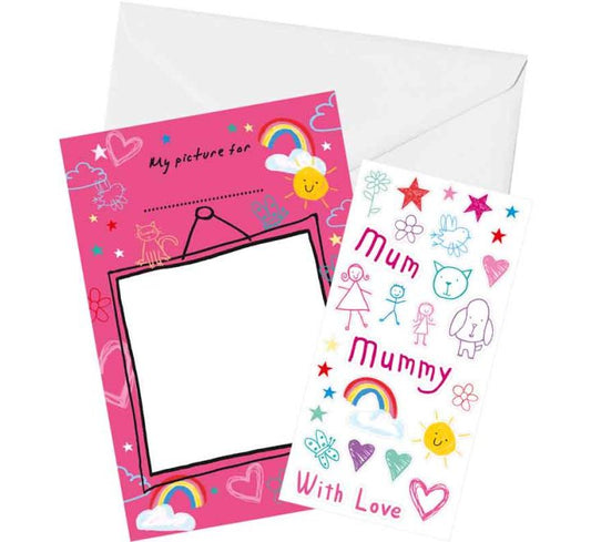 MOTHERS DAY COLOUR IN CARD