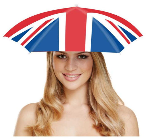 ADULT UNION JACK UMBRELLA HAT