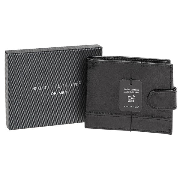 EQ For Men RFID Wallet Black