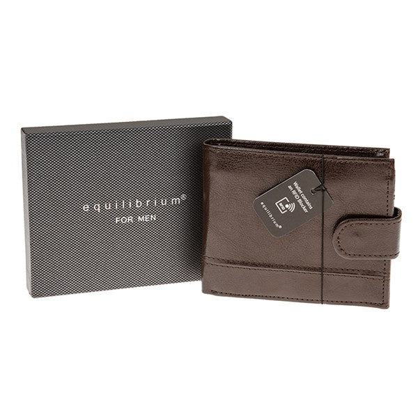 EQ For Men RFID Wallet Brown