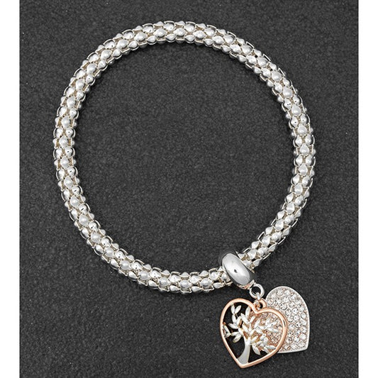 Tree of Life Two Tone Sparkle Bracelet