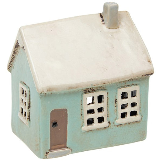 Village Pottery Aqua House Tealight