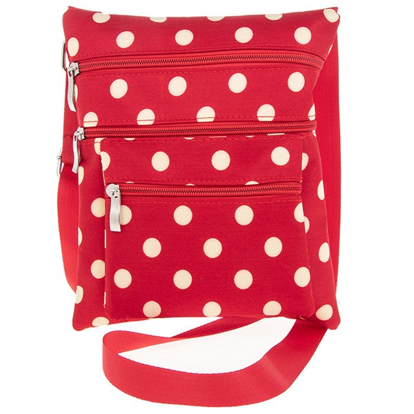 Spotty Cross Body Bag Red