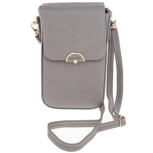 Star Embelished Phone Bag Grey