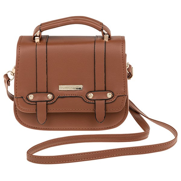 Modern Satchel Style Bag Tan