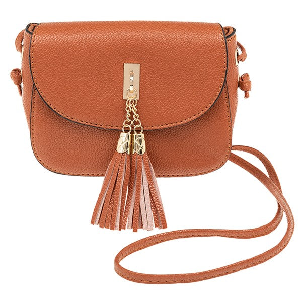 Tassel Shoulder Bag Tan