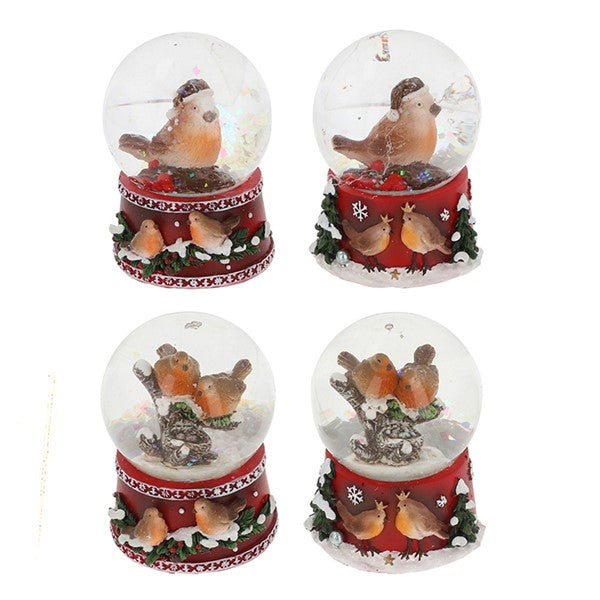 Xmas Robin Waterball Small – Celebrate