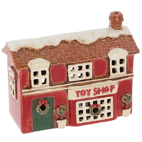 Village Pottery Xmas Toy Shop Tealight