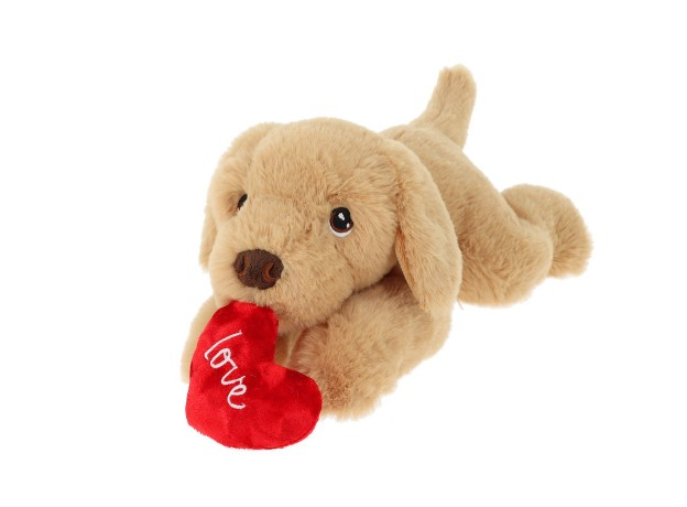 35cm Keeleco Labrador with heart