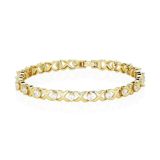 Fancy Gold Set Stone Bracelet