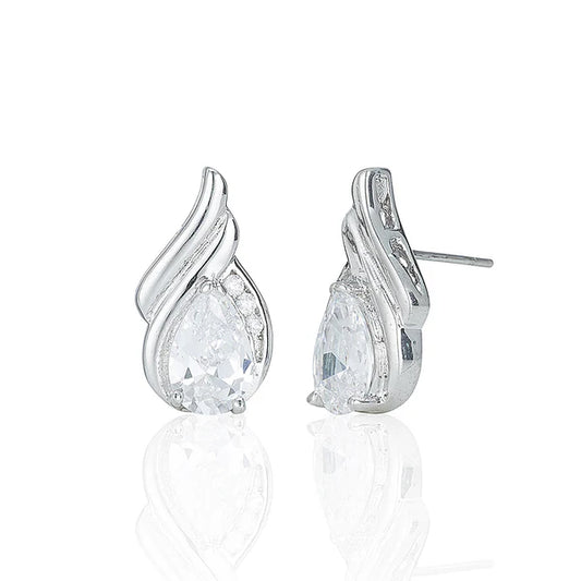 Silver Fancy Stud Earrings