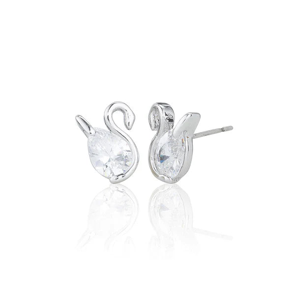 Swan Stud Earrings