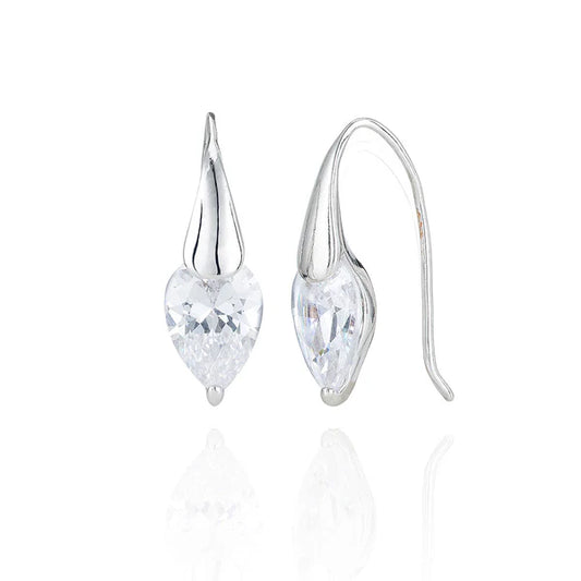 Pear Cut Drop Earrings