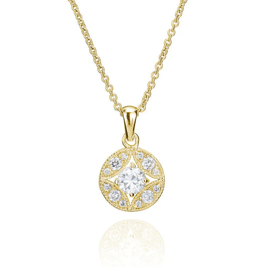 Art Deco Pendant In Yellow Gold