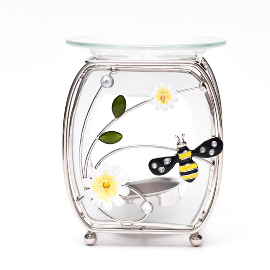 SOPHIA CLASSIC GLASS & WIRE BUMBLE BEE OIL BURNER