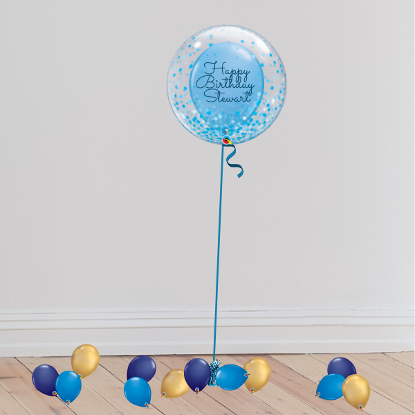 Personalisable Deco Bubble Balloon (Inflated with Helium & Weight Included) | Presentimes