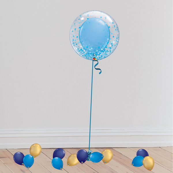 Personalisable Deco Bubble Balloon (Inflated with Helium & Weight Included) | Presentimes