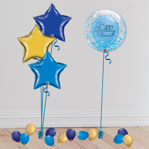 Personalisable Deco Bubble Balloon (Inflated with Helium & Weight Included) | Presentimes