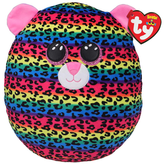 DOTTY LEOPARD SQUISH-A-BOO 14"