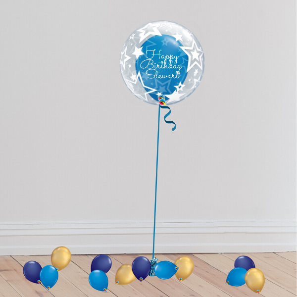 Personalisable Deco Bubble Balloon (Inflated with Helium & Weight Included) | Presentimes