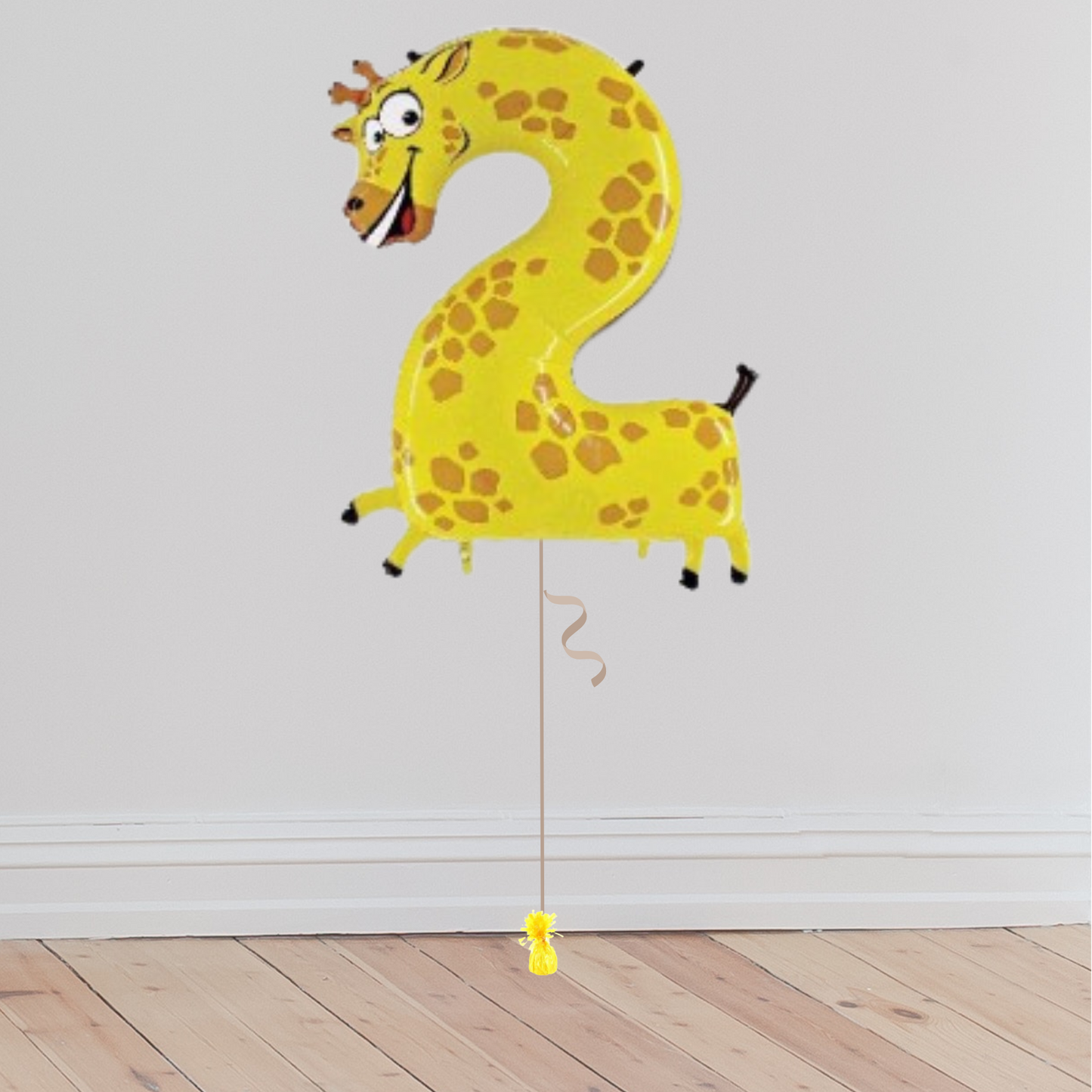 <b> ONLINE EXCLUSIVE </b> <br>Giant Zooloons Number Balloon <br>(Inflated with Helium & Weight Included)