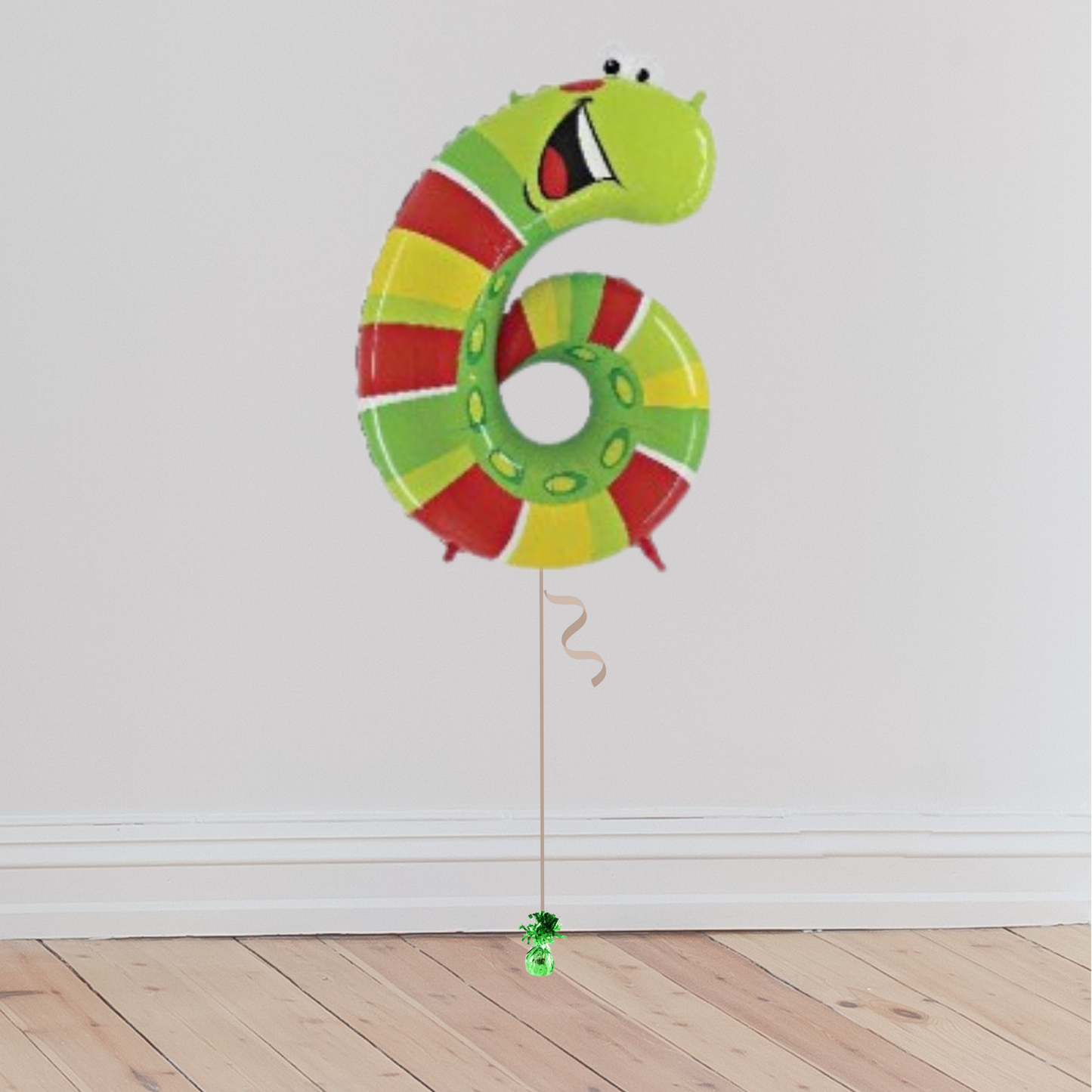 <b> ONLINE EXCLUSIVE </b> <br>Giant Zooloons Number Balloon <br>(Inflated with Helium & Weight Included)