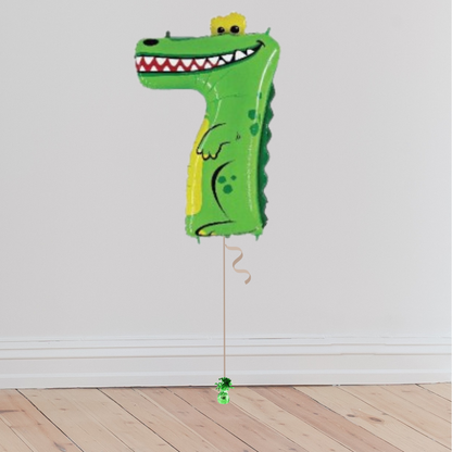 <b> ONLINE EXCLUSIVE </b> <br>Giant Zooloons Number Balloon <br>(Inflated with Helium & Weight Included)