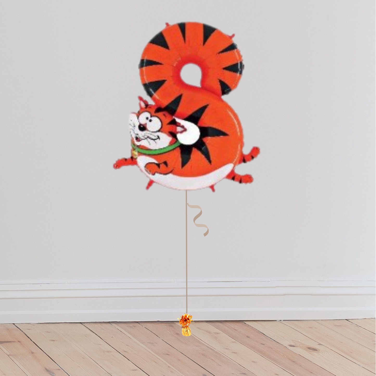 <b> ONLINE EXCLUSIVE </b> <br>Giant Zooloons Number Balloon <br>(Inflated with Helium & Weight Included)