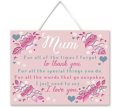 Small Plaque - Mum