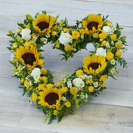 Striking Sunflower Heart