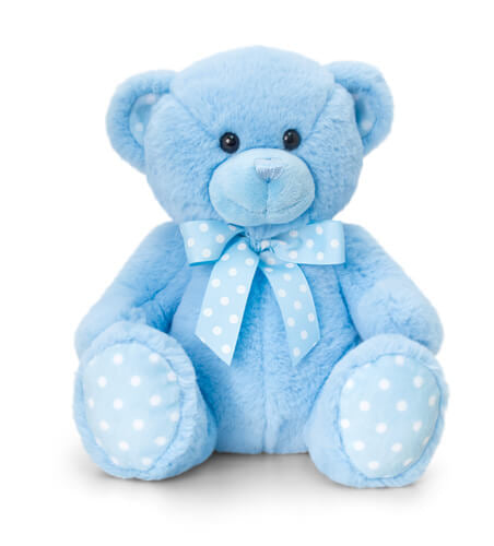 35cm Spotty Bear Blue