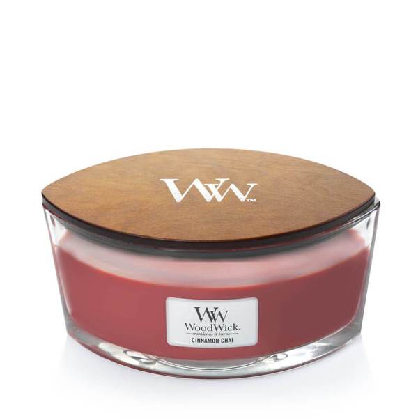 WOODWICK Cinnamon Chai Ellipse Jar Candle