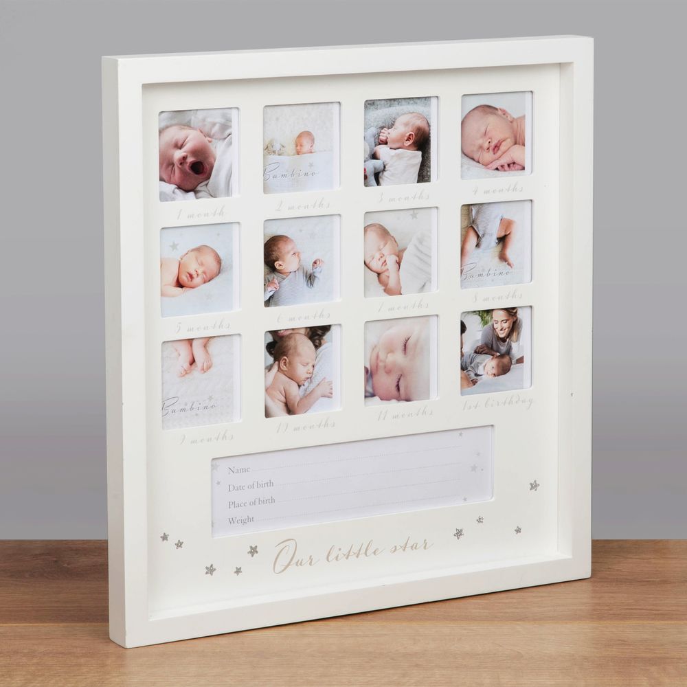 2.5" x 2.5" - Bambino 1st Year Multi Frame - Little Star