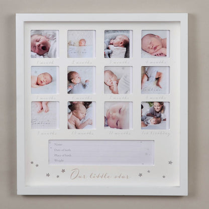 2.5" x 2.5" - Bambino 1st Year Multi Frame - Little Star