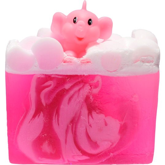 <b> Any 3 for £10.50 </b> <br>Pink Elephants & Lemonade Soap Sliced