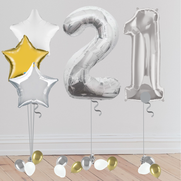 Giant Number Balloon Party Package