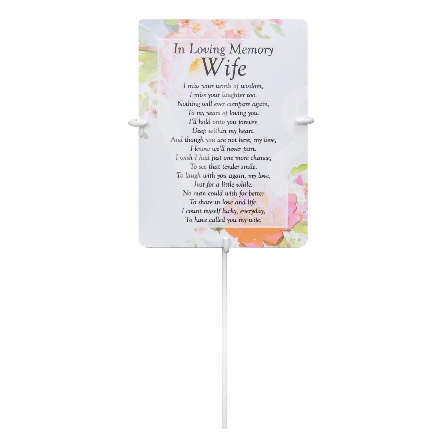 Thoughts Of You Graveside Memorial Card Spike